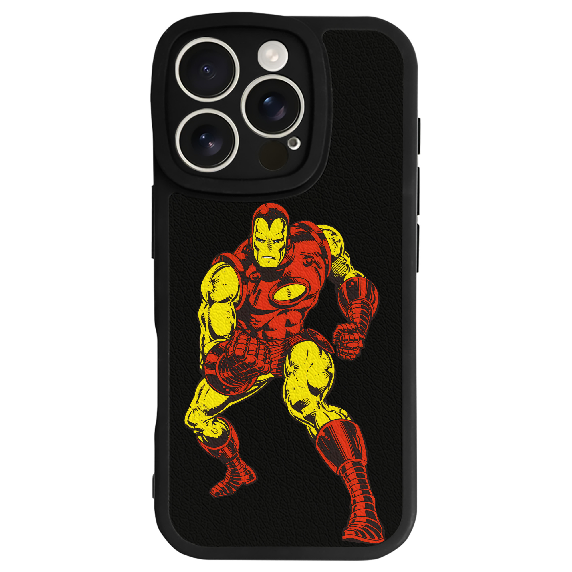 （画像用） アベンジャーズ The Avengers 【iPhone 16シリーズ対応】シリコンスマホケース（レザー調） 材質：シリコン